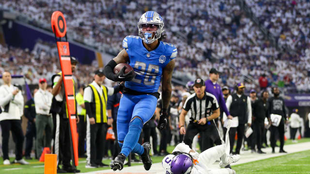 Detroit Lions running back Jahmyr Gibbs